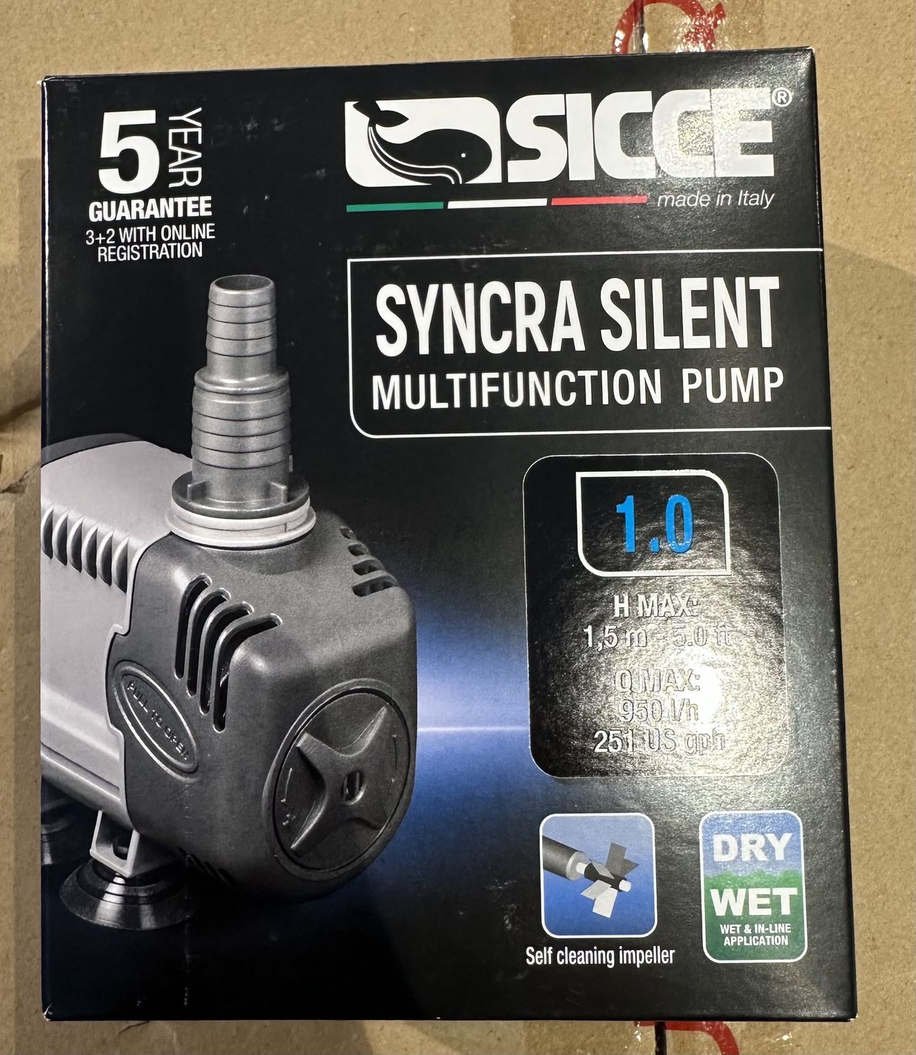 SIC SYNCRA 1.0 PUMP 251gph