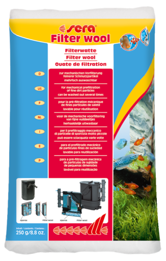Sera Filter Wool 250 G, 8.8 Oz. Aquarium Accessories