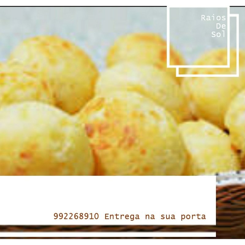 Porção de mini pao de queijo