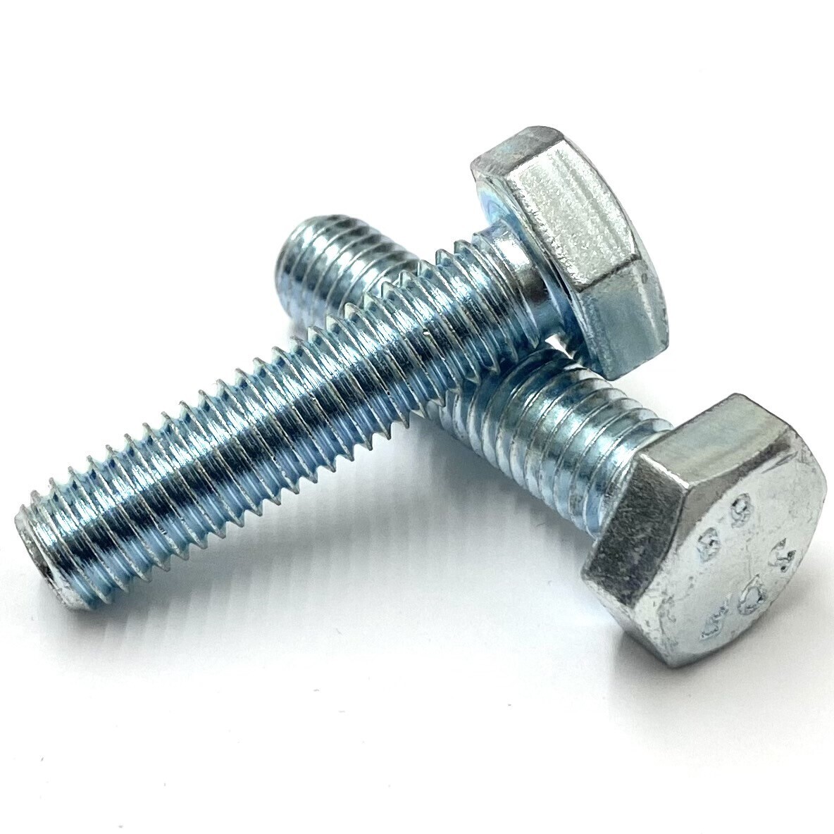 M24 Hex Head Set Screw - Fully Threaded - Bright Zinc Plated BZP - Grade 8.8