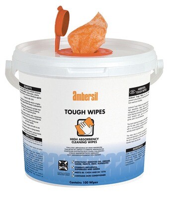 Ambersil 30767-AC Tough Wipe 100 Wipe Tub 100/tub