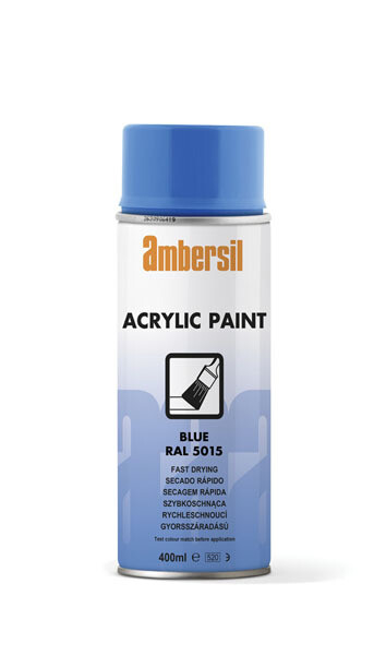Ambersil 20185-AA Acrylic Paint Blue RAL 5015 400ml