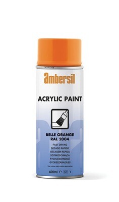 Ambersil 20559-AA Acrylic Paint Belle Orange RAL 2004 400ml