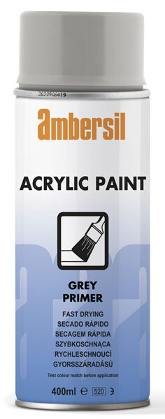 Ambersil 20189-AA Acrylic Paint Grey Primer 400ml