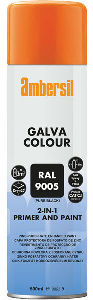 Ambersil 20679-AA Galva Colour Black RAL 9005 500ml