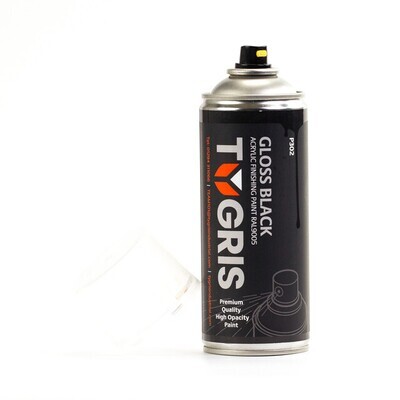 P302 - TYGRIS Gloss Black Paint (RAL9005) 400 ml