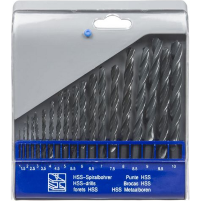 Metal Drill Bit Set - HSS - Metric - 19pc