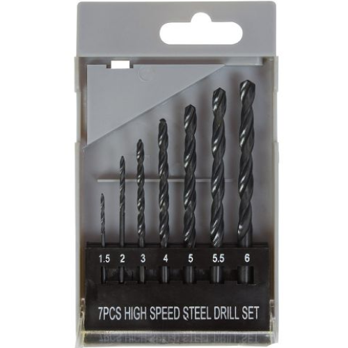 Metal Drill Bit Set - HSS - Imperial - 7pc