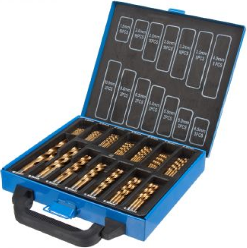 Metal Drill Bit Set - Titanium Coated - Metric - 99pc