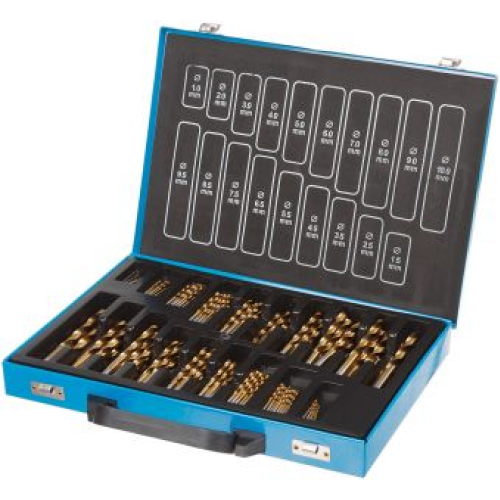 Metal Drill Bit Set - Titanium Coated - Metric - 170pc