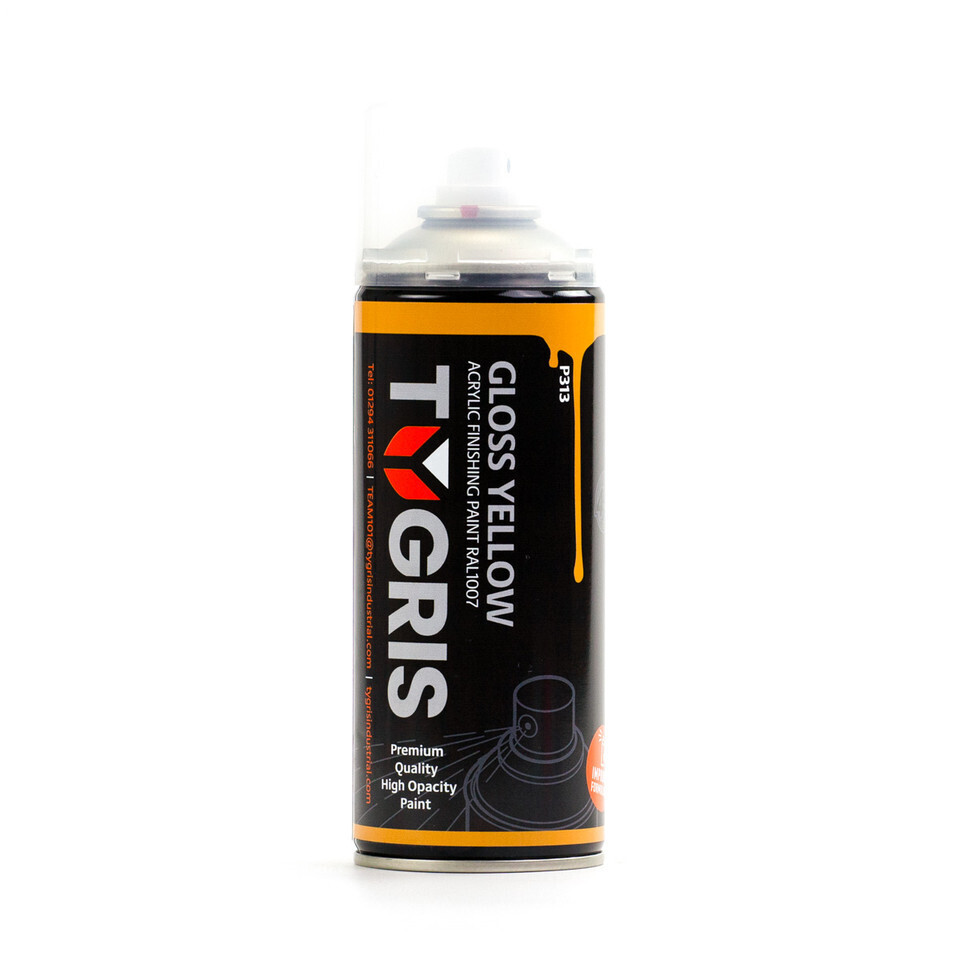 P313 - TYGRIS Gloss Yellow Paint (RAL1007) 400 ml