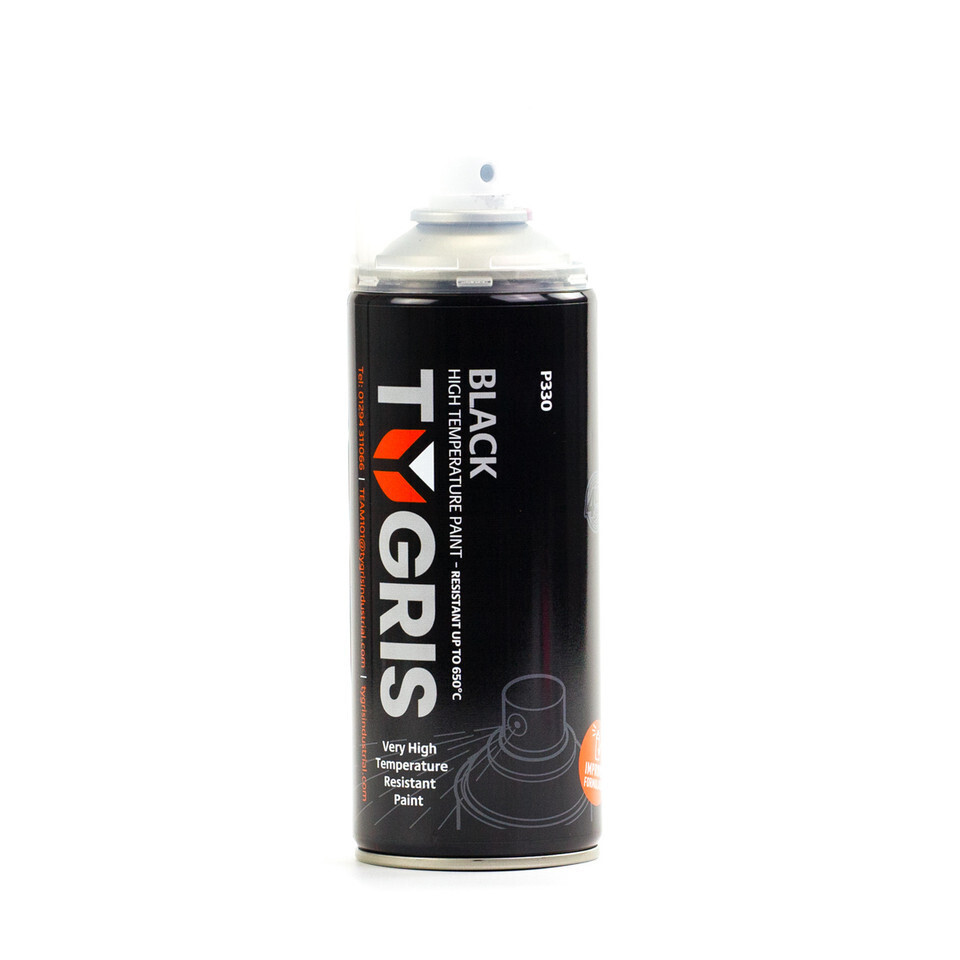 P330 - TYGRIS Black High Temperature Paint 400 ml