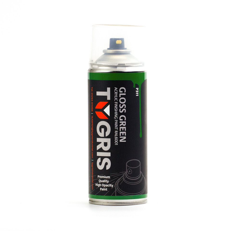 P311 - TYGRIS Gloss Green Paint (RAL6001) 400 ml