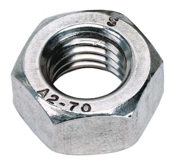 Full Hex Nuts - Standard Pitch - A2 Stainless Steel