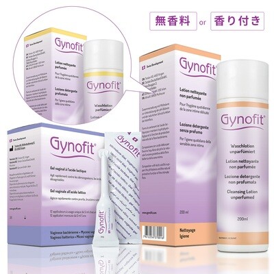 ギノフィット　細菌性膣炎・カンジダ対策ジェルとウォッシュローションのセット（ジェル１２本入り/ウォッシュローション無香料・香り付き）
