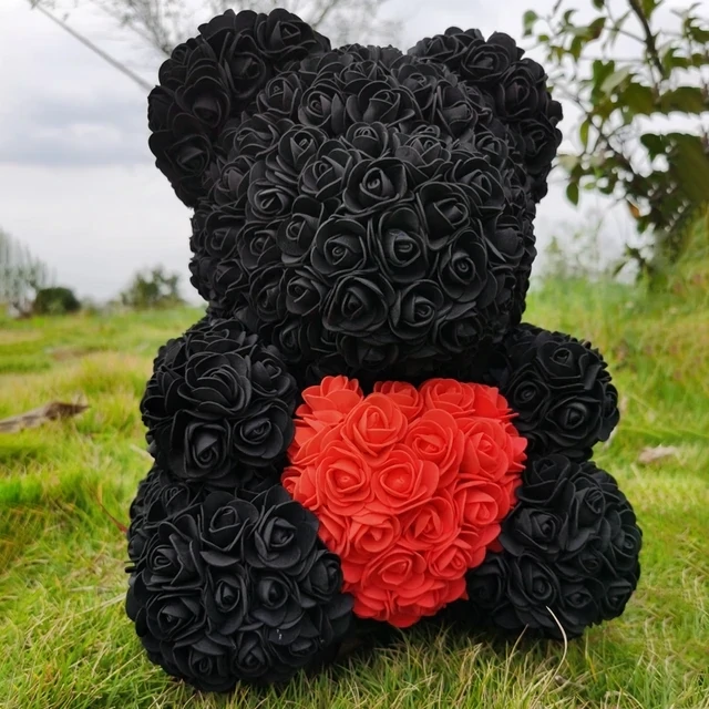 Black rose bear
