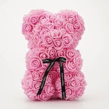 Pink rose bear