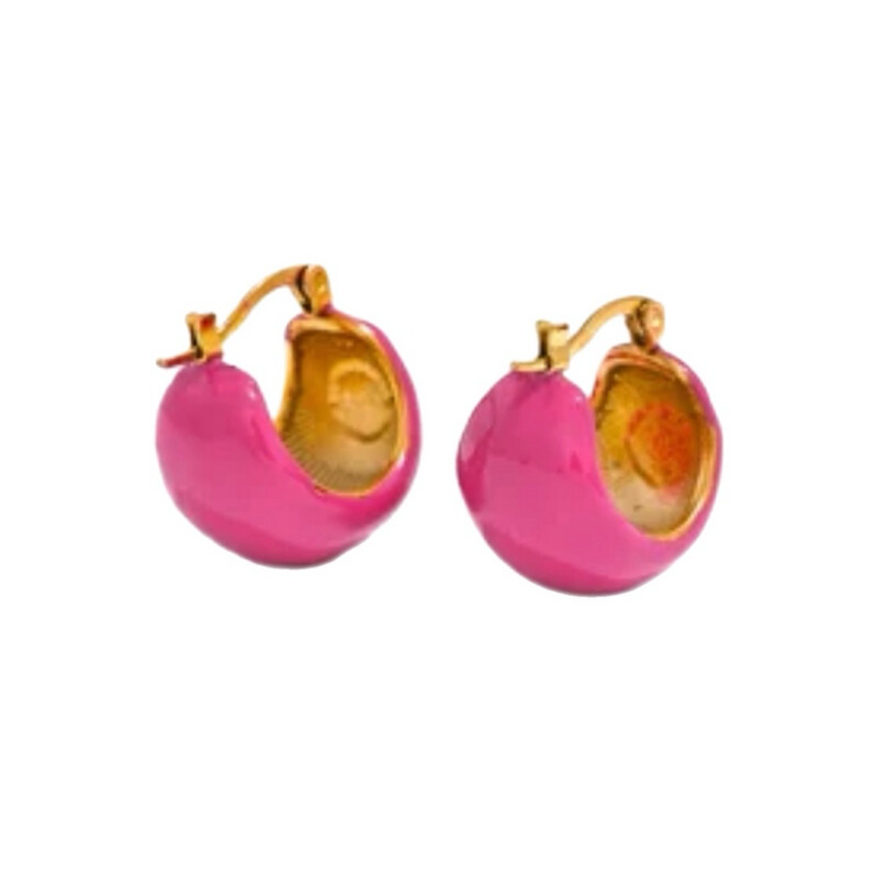 Pink Oil Drip Round