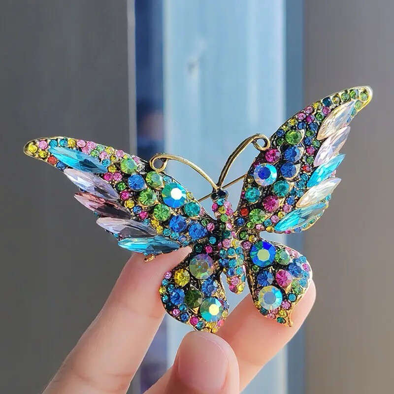 Colorful Butterfly Brooch