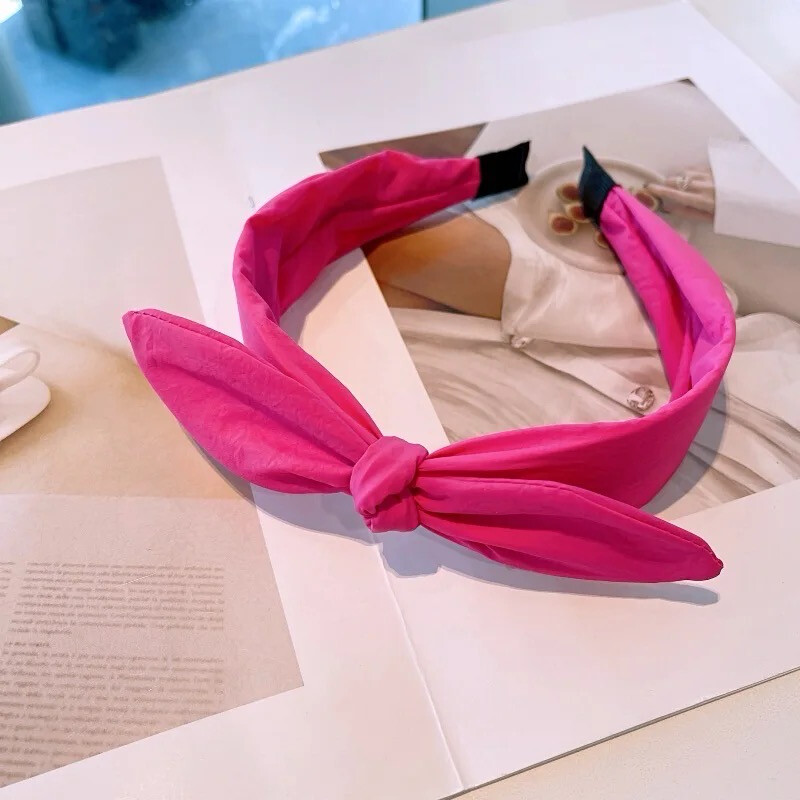 Pink Fuchsia Bow Headband