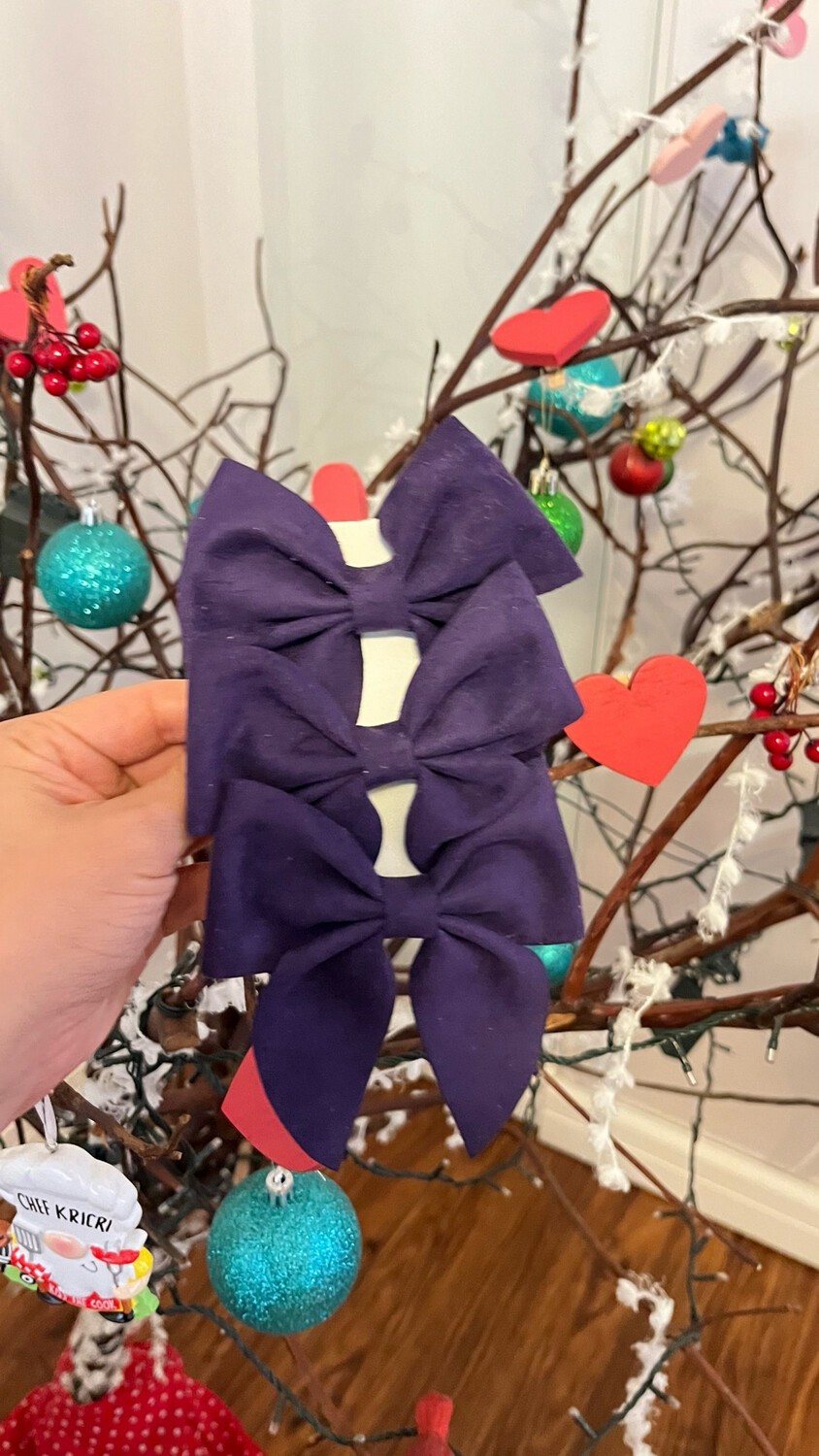 Dark Purple Bow