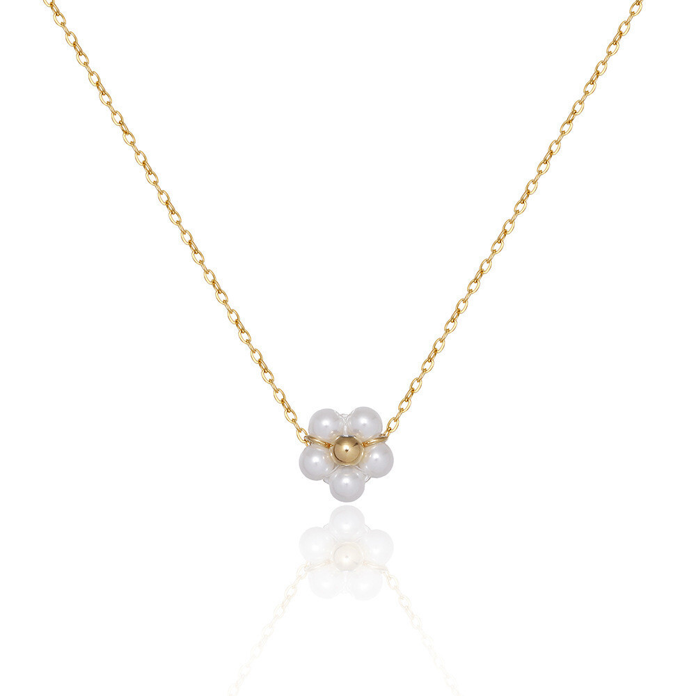 Cadena de Flor con Perlas