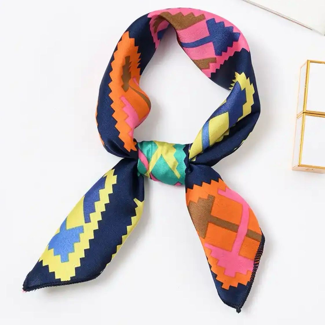 Blue Colorful Scarf