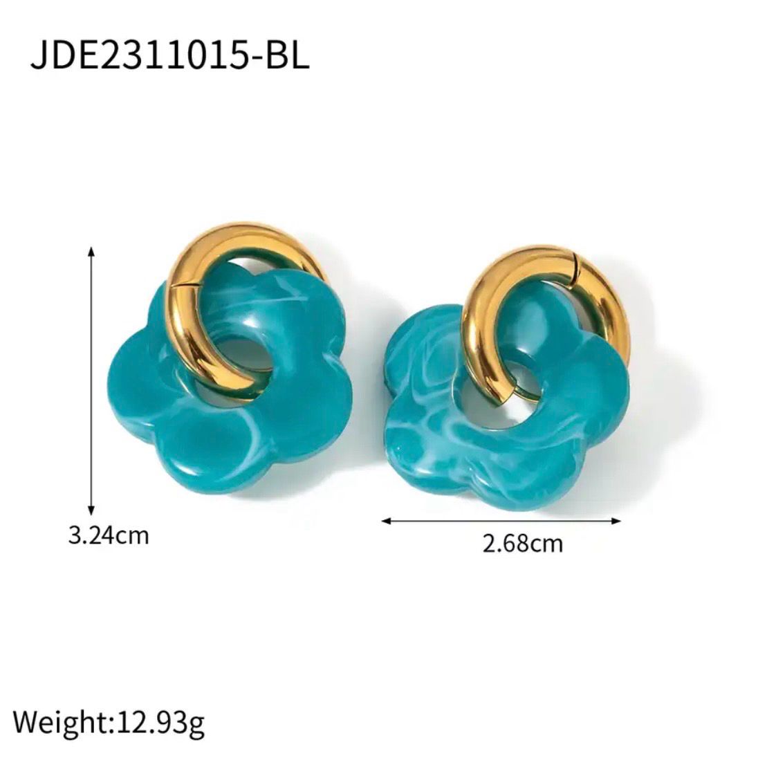 Turquoise Flower Earring