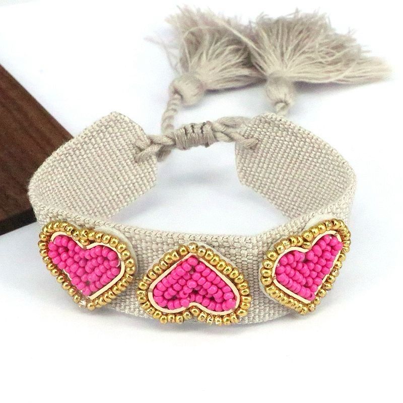 Pink Hearts Brazalete