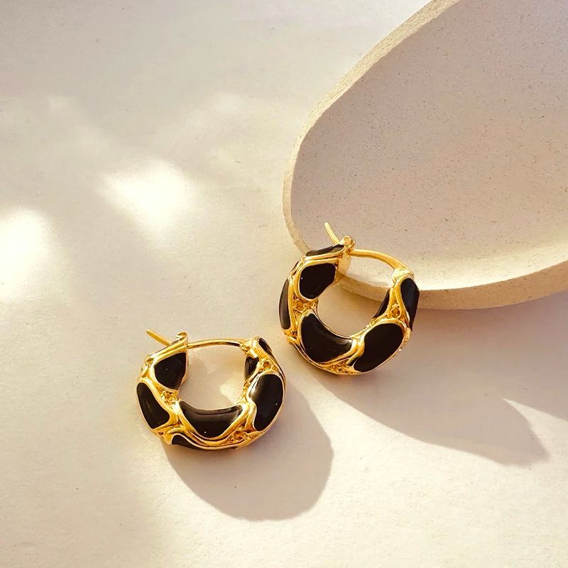 Black Metal Earrings