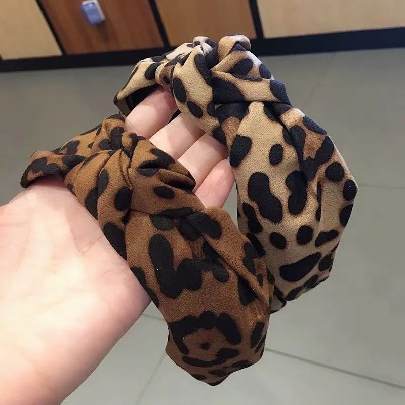 Beige Animal print headband