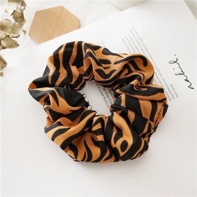 Tiger Print scrunchie