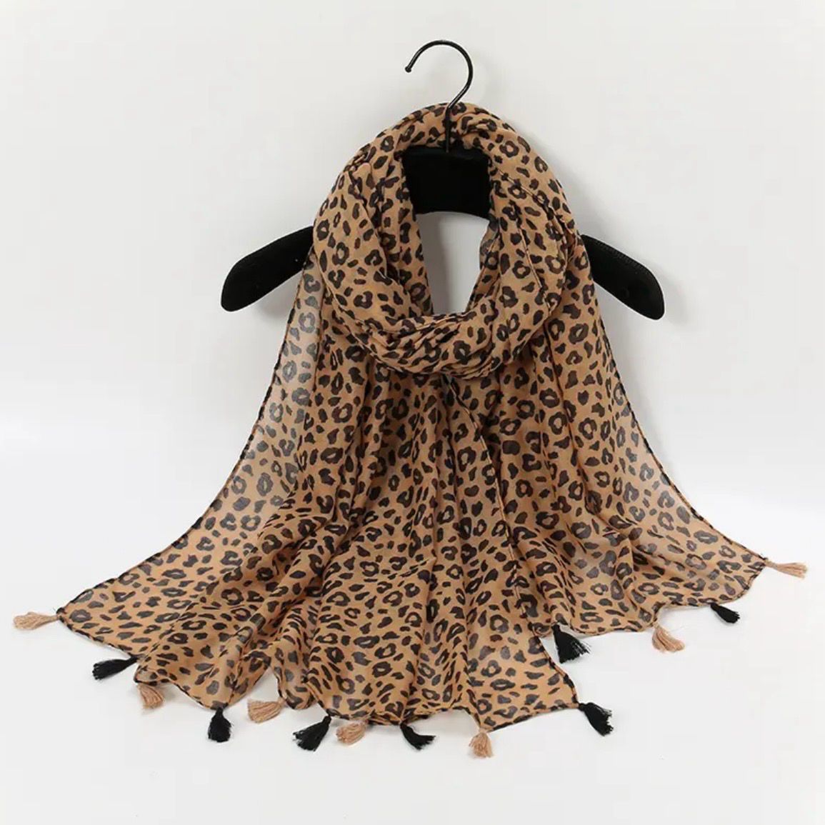 Brown cheetah print Scarf