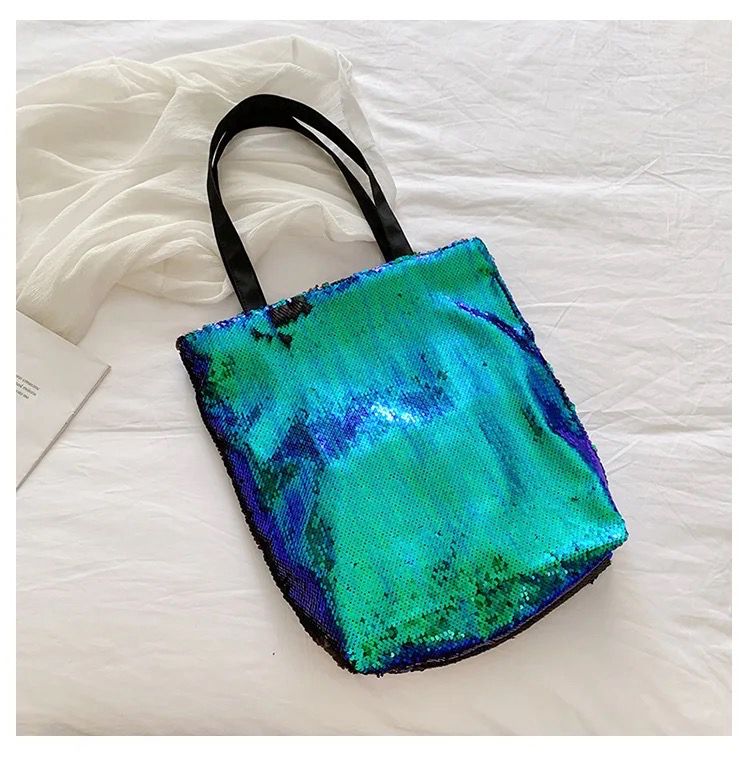 Green-Blue Sequin Bag