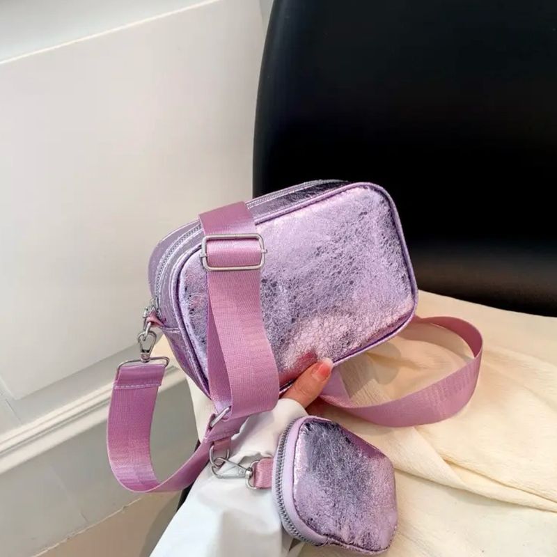 Lilac Metalic Bag