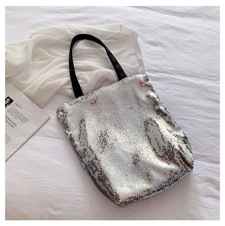 Silver Sequin Bag