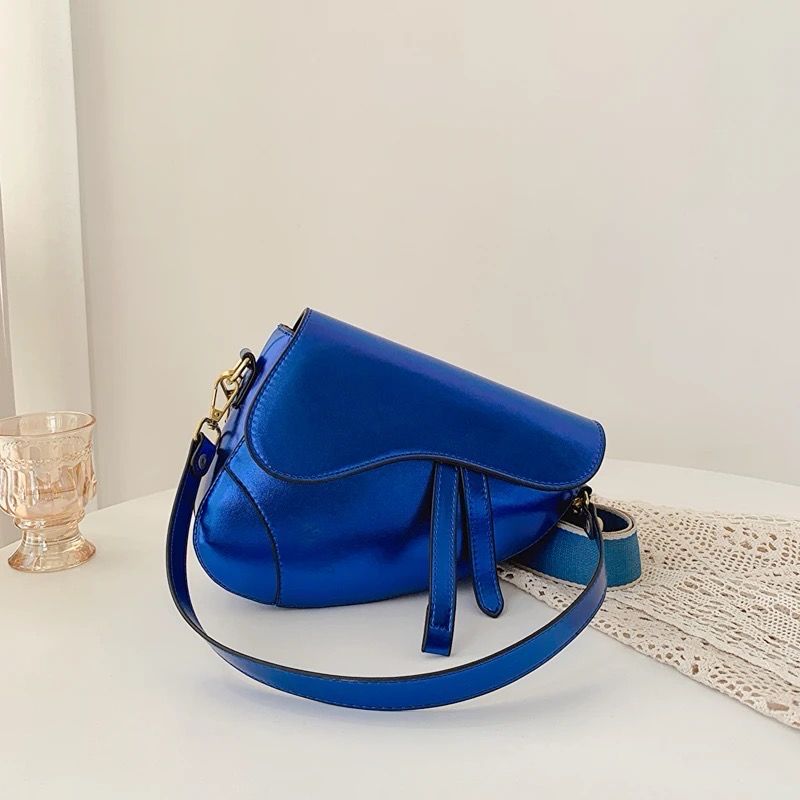 Blue Metalic Bag