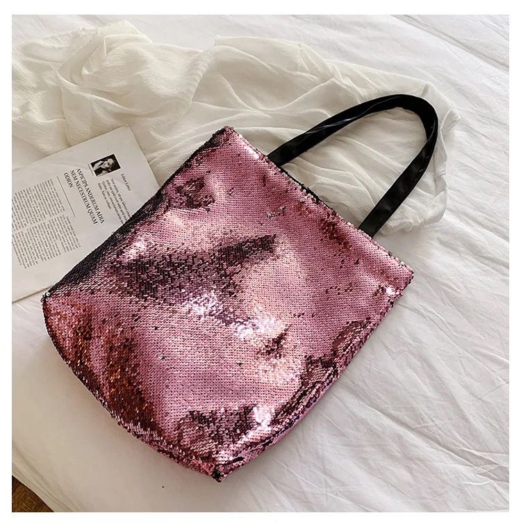 Dusty Rose Sequin Bag