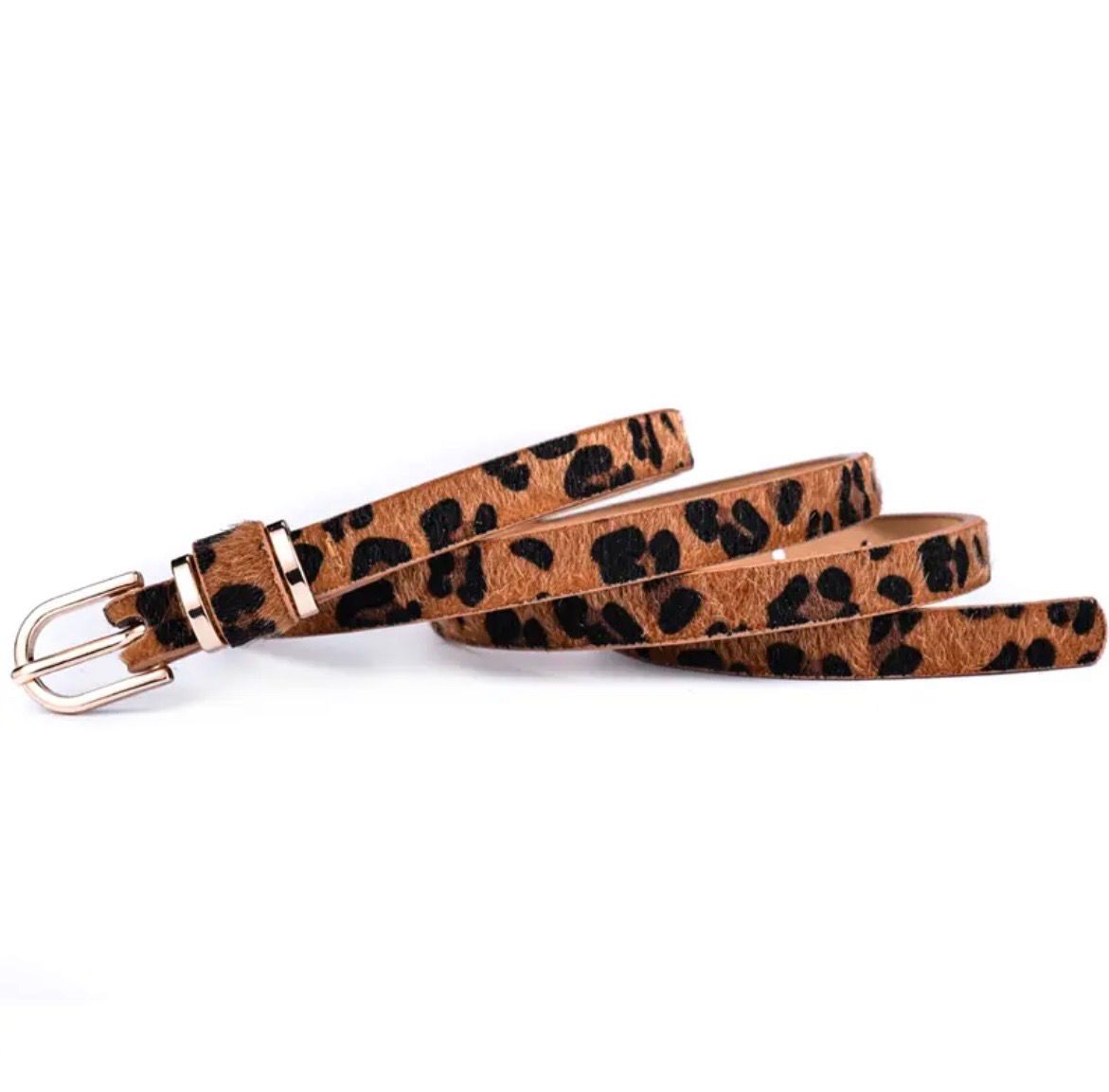 Cheetah Print Belt thin