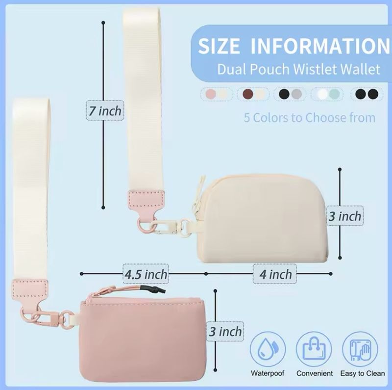 Caramel- Off White Wristband Wallet