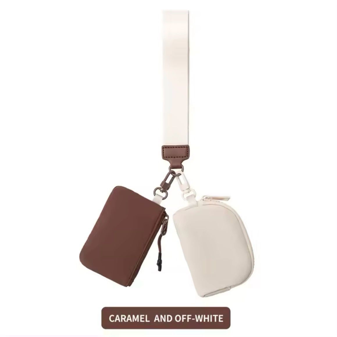 Caramel- Off White Wristband Wallet