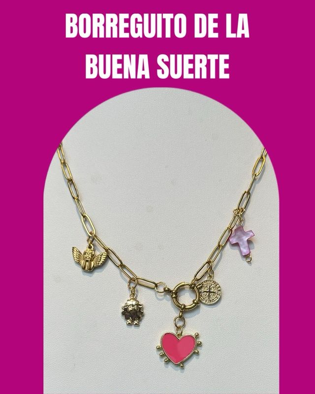 Collares con charms Buena Suerte