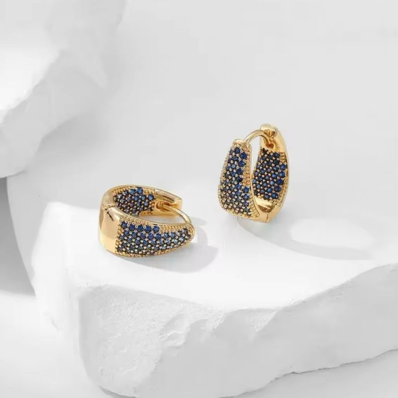 Argollas Zirconias azules