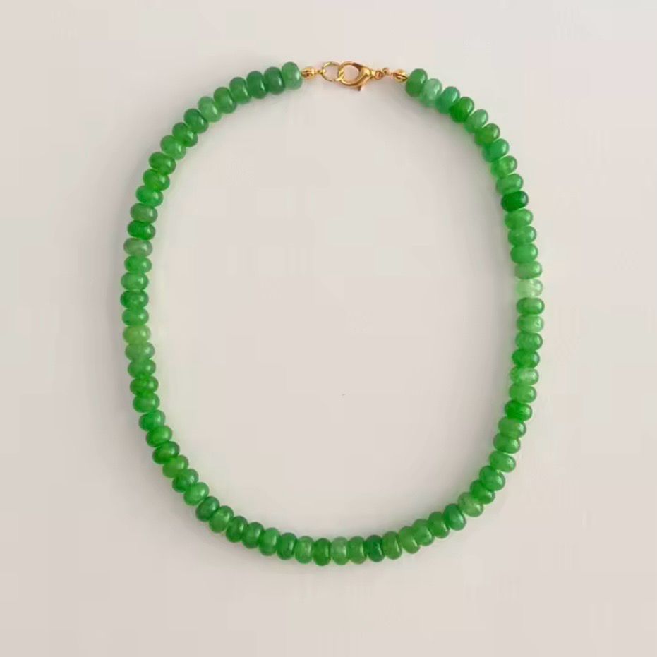 Collar verde limón
