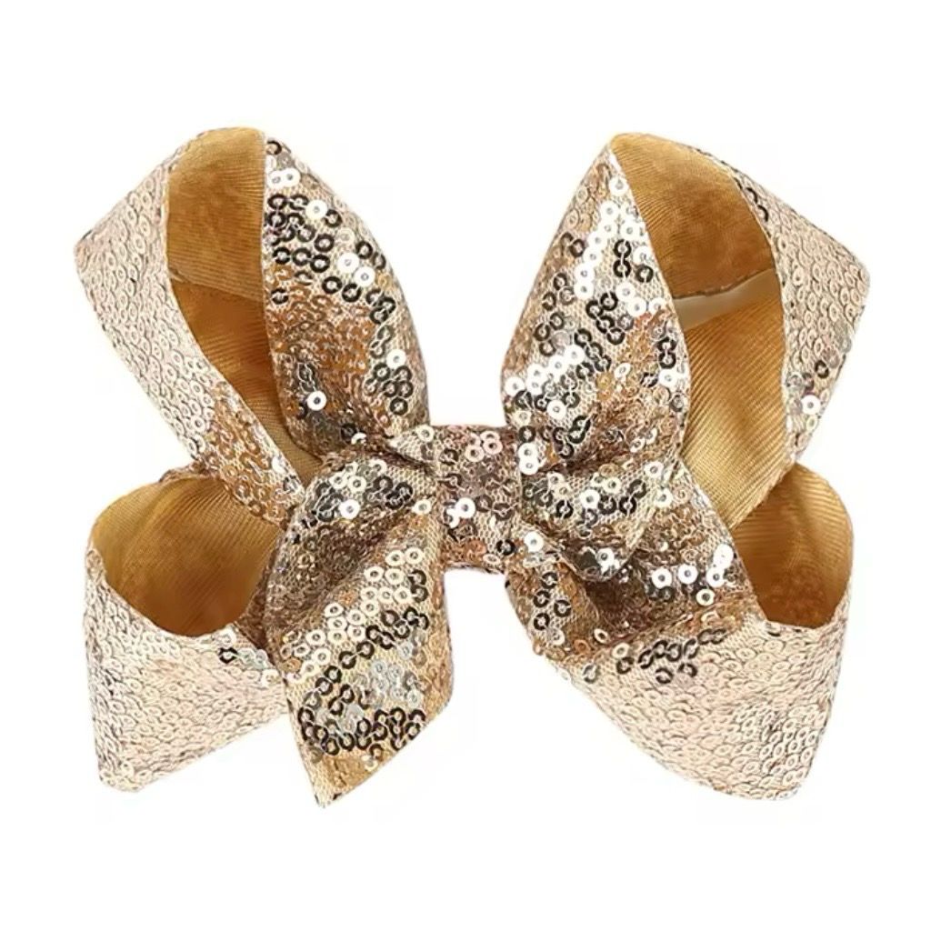 Gold Sequin Hairbow