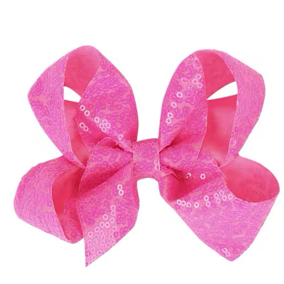 Pink Sequin Hairbow