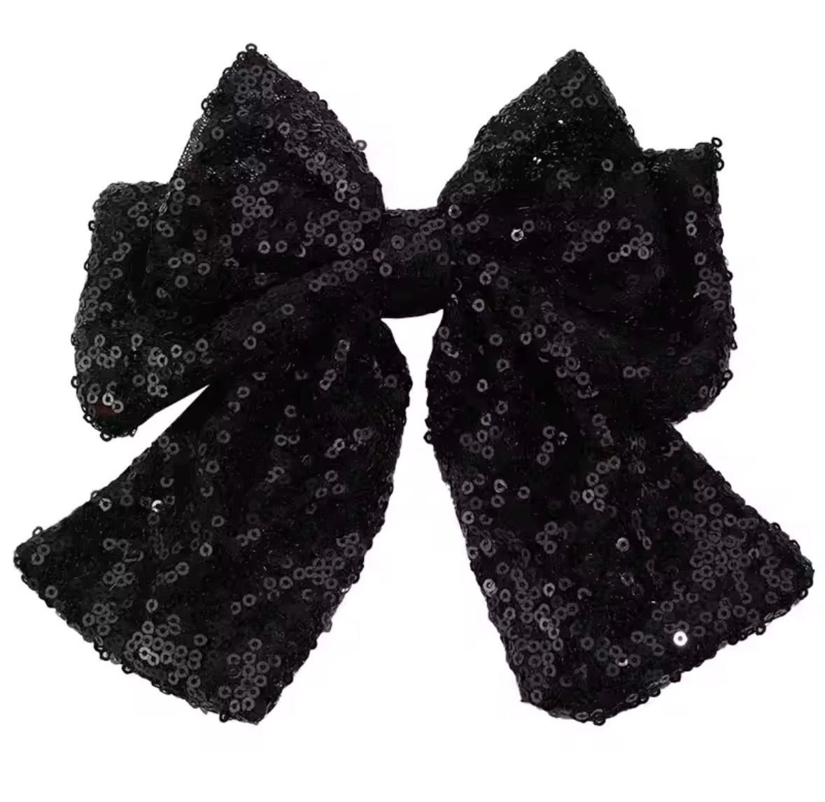 Black Sequin Hairbow