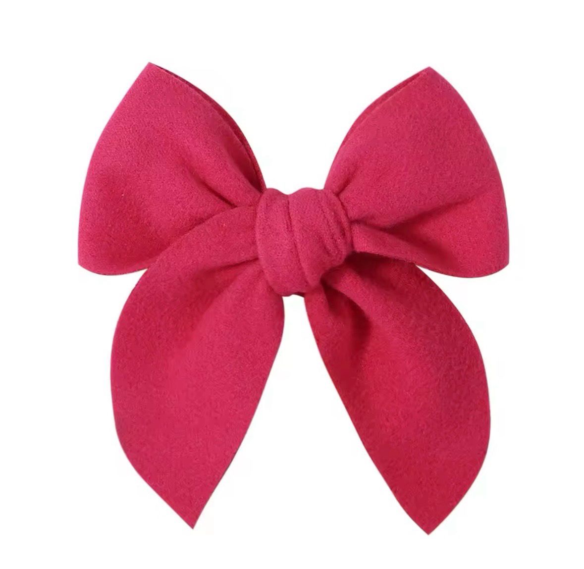 Fucsia Cotton Hairbow