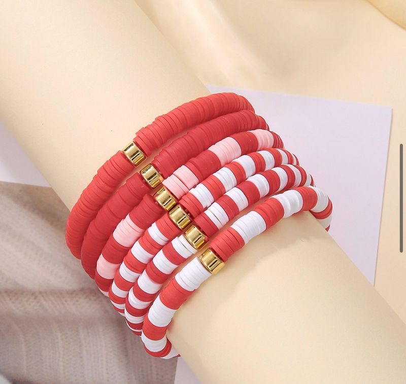 Candy Cane Christmas Bracelet