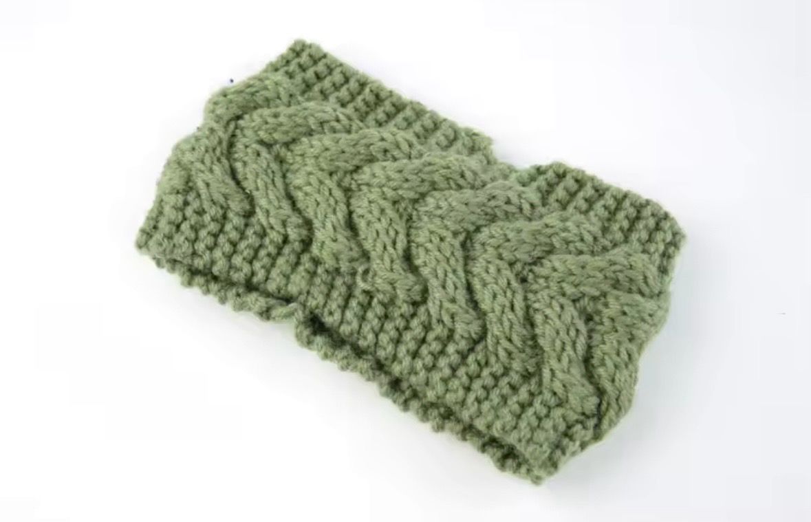 Bandana Tejida Verde Arveja